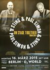 STING & PAUL SIMON 2015 BERLIN - orig.Concert Poster - Konzert Plakat - A1 F/N