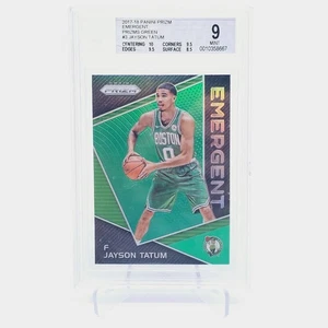 JAYSON TATUM 2017-18 Prizm Emergent Prizms Green RC #EM-JAY BGS Mint 9 🔥 - Picture 1 of 2