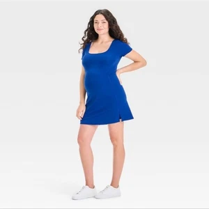 Isabel Maternity by Ingrid & Isabel blaues sportliches Minikleid Kurzarm - Bild 1 von 8