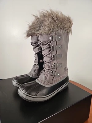 Sorel Women's Joan of Arctic Boot - Quarry Grey Black Women's Size 8  Brand New! - Image 1 of 4