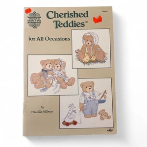 Cherished Teddies for All Occasions PRISCILLA HILLMAN libro de punto de cruz 81 DMC - Imagen 1 de 5