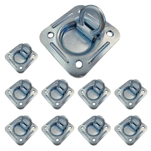 Remolque cerrado de 10 piezas chapado en zinc piso empotrado anillo en D plataforma camión amarre - Imagen 1 de 7