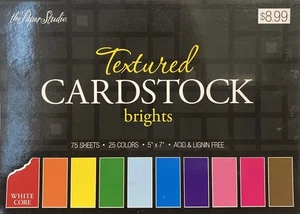 Paper Studio Textured Cardstock Brights - 5" x 7" - 74 of 75 Sheets - Read Desc. - Picture 1 of 1