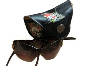 Gafas de sol múltiples para mujer Ed Hardy con estuche Y2K ¡BONITAS! - Imagen 1 de 6