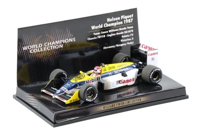 1:43 Minichamps F1 Williams Honda FW11B Nelson Piquet World Champion 1987 - Immagine 1 di 3