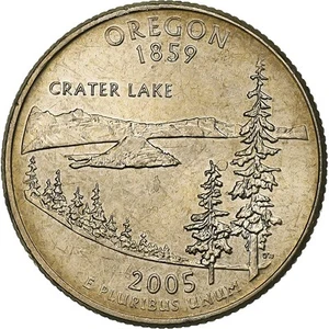 [#394261] United States, Quarter, Quarter Dollar, 2005, Philadelphia, Oregon 185 - Picture 1 of 2