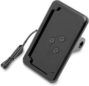 CYCLE VISIONS Vertical License Plate Mount with Light -hARLEY '05+ XL - Black - Picture 1 of 1