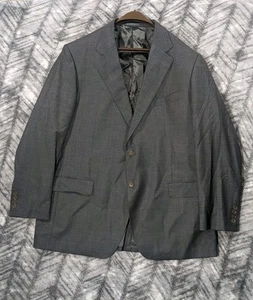 Loro Piana Wool Silk Summer Wish Blazer Super 160s Italy Cremieux Gray Mens 46R - Picture 1 of 15