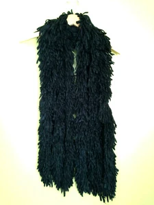 Neu mit Etikett Echo Design schwarz kuschelig weich Fransen Winter Schal sperrig warm Halstuch Einheitsgröße $ 89 - Bild 1 von 5