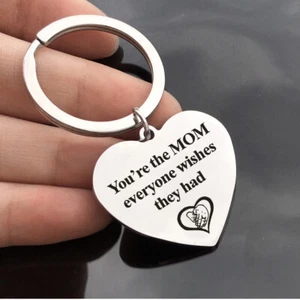 Personalised Engraved Metal Keyring Fob Text Engraving 3 Colours Heart Shape - Picture 1 of 6