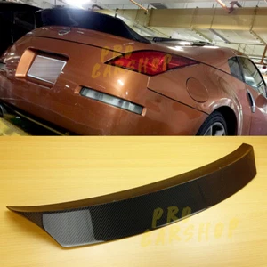 Rear Trunk Spoiler Ducktail For NISSAN 350Z Z33 Fairlady Z Carbon Fiber 2003-08 - Bild 1 von 11