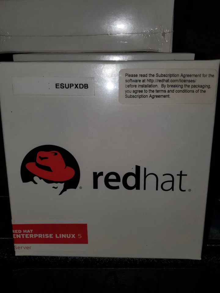 Retro Vintage New Red Hat Enterprise Linux 5 Server Dell PN ONT737 Rev A00 - Image 1 of 1