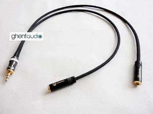 D04 (1 m 3 piedi) --- 3,5 mm TRS cavo audio HIFI stereo maschio a doppia femmina diviso - Foto 1 di 3