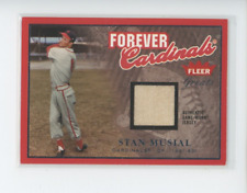 STAN MUSIAL GAME-WORN JERSEY PATCH 2004 FLEER GREATS FOREVER CARDINALS SP