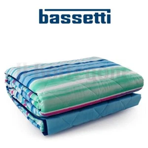 Copriletto trapuntato matrimoniale primaverile trapuntino Bassetti turchese - Foto 1 di 6