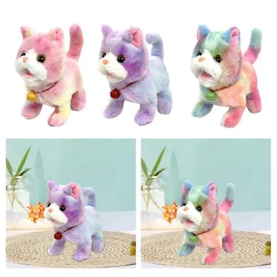 Electric Plush Animal Cat Toy Lovely Plush Toy for Holiday Bedtime Friend - Image 1 of 2
