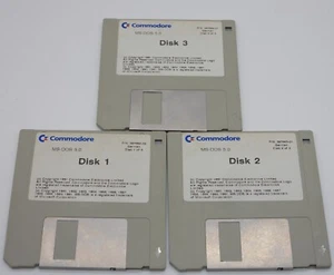 COMMODORE MS-DOS 5.0 DISKETTEN. German. - Bild 1 von 4