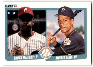 1990 Fleer Chuck McElroy/Moises Alou Rookie #650