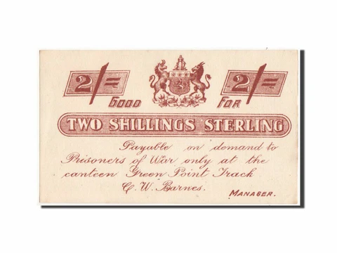 [#48309] Banknote, South Africa, 2 Shillings, 1899-1902, UNC Cover