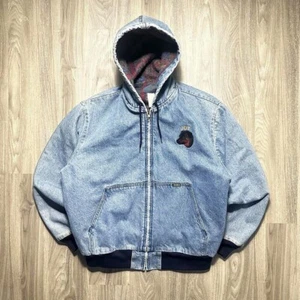 Große Vintage 90er OshKosh Workwear Jeansjacke - Bild 1 von 5