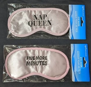 NOUVEAU MASQUE POUR LES YEUX DE SOMMEIL BAIN ET DOUCHE AVRIL - SATIN ROSE - DEUX VERSIONS - AU CHOIX - Photo 1/3