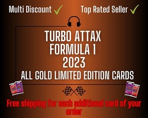 2023 Topps Turbo Attax Formula 1 - ALL GOLD Limited Edition Cards
