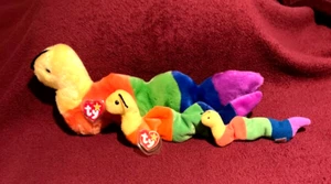 INCH the worm Retired Beanie and Buddy AND Teeny Beanie Set - Picture 1 of 16
