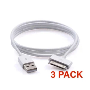 3pcs 30-Pin USB Charging Data Sync Cable Cord for iPhone 3G 4S 4G 3GS iPad2 - Picture 1 of 4