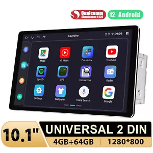 2DIN 10.1 Zoll Autoradio GPS Navi Carplay Android 12 WiFi Bluetooth Multimedia - Bild 1 von 14