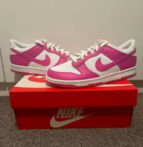 Nike Dunk Low Laser Fuchsia GS UK 6 | US 7 | EU 40 | 100% Authentic 🎀 - Imagen 1 de 5