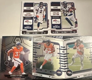 Lote de 5 Denver Broncos Estime Rookie Surtain Sutton - Imagen 1 de 1