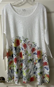 Tunica Et' Lois maglia top taglia L arte da indossare relax floreale floreale floreale Lagenlook donna - Foto 1 di 14