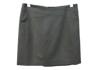 Banana Republic Womens 8P Above Knee Skirt Lined Gray Straight Stretch Career - Picture 1 of 5