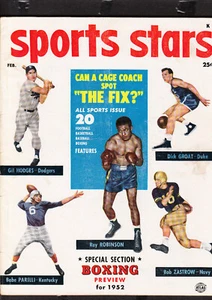 Vintage Feb . 1952  Atlas Sports Stars  magazine 200 photos Very Good - Picture 1 of 2