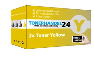 2x Toner Yellow Gelb 125A CB542A kompatibel für HP Laserjet CP1510 CP1514n - Bild 1 von 1