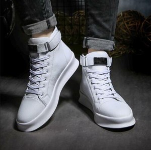 Athletic Mens High Top fashion Lace Up Sport Shoes Lace Up Dance Boots Casual