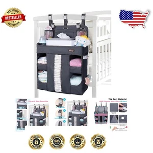 XL Hanging Diaper Caddy Organizer – Sturdy, Portable & Stylish Nursery Solution - Picture 1 of 9