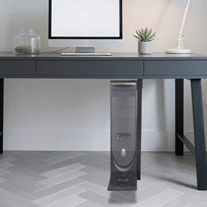 Computer-Host-Halterung aus Stahl, seitlich/hängend montierbar, schwarz 30kg - Bild 1 von 12