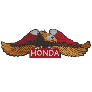 Honda Eagles Car Motorcycle Logo Large Size 10.9"x3.7" Embroidered Iron on Patch - Picture 1 of 12
