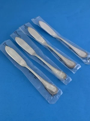 CHRISTOFLE Malmaison Silver Plate Fish Knives (4) New / Sealed Knife FRANCE 🇫🇷 - Image 1 of 4
