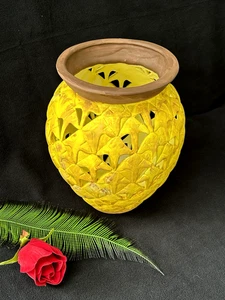 Keramik Netz Vase 11" hoch - Bild 1 von 11