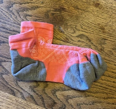 Smartwool Trail Run Tobillo Crew NUEVO Coral Brillante Lana Merino Mujer’s Grande L Foto 1 de 4