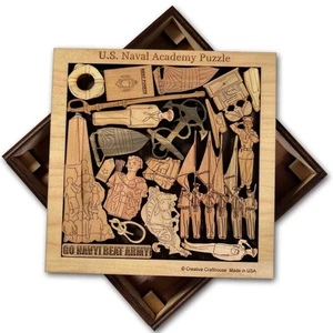 Naval Academy Wood Puzzle | Personalizable Graduation Gift - Picture 1 of 6