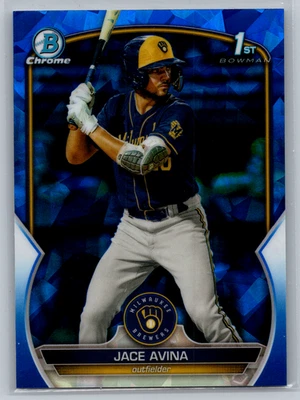 2023 Bowman Sapphire Edition - Chrome Prospects Jace Avina #BCP-150 (RC) - Image 1 of 2