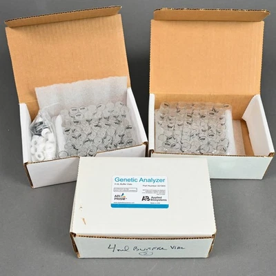 Lote de frascos tampão Applied Biosystems ABI Prism Genetic Analyzer 4mL 401955 - Imagem 1 de 4