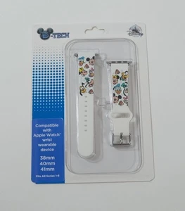 DISNEY PARKS Mickey & Friends White Apple Watch Band 38mm 40mm 41mm Small - Zdjęcie 1 z 2