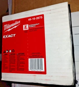 Milwaukee EXACT 49-16-2675 Knockout Punch 3-19/32 in D Cutting 3 in Conduit/Pipe - Picture 1 of 7