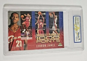 2003-04 UPPER DECK LEBRON JAMES YOUNGEST PLAYER TO1000 POINTS LTD ED 4093 / 5000 - Picture 1 of 7