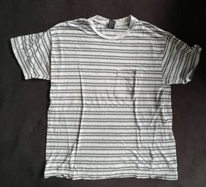 Gap Men’s Vintage 90’s Striped Pocket T-shirt Size Small (runs BIG) Gray Colors - Picture 1 of 12