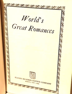 WORLD'S GREAT ROMANCES, Schiller, Dostoievsky, MORE! - Imagen 1 de 13